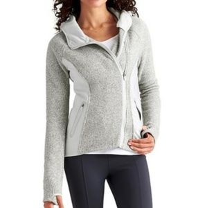 Athleta XS Daybreak Hoodie Asymmetrical Zip Hoodie